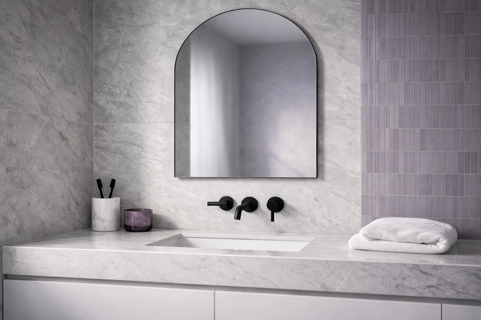 CVR Construction bathroom vanity detail in Victoria BC