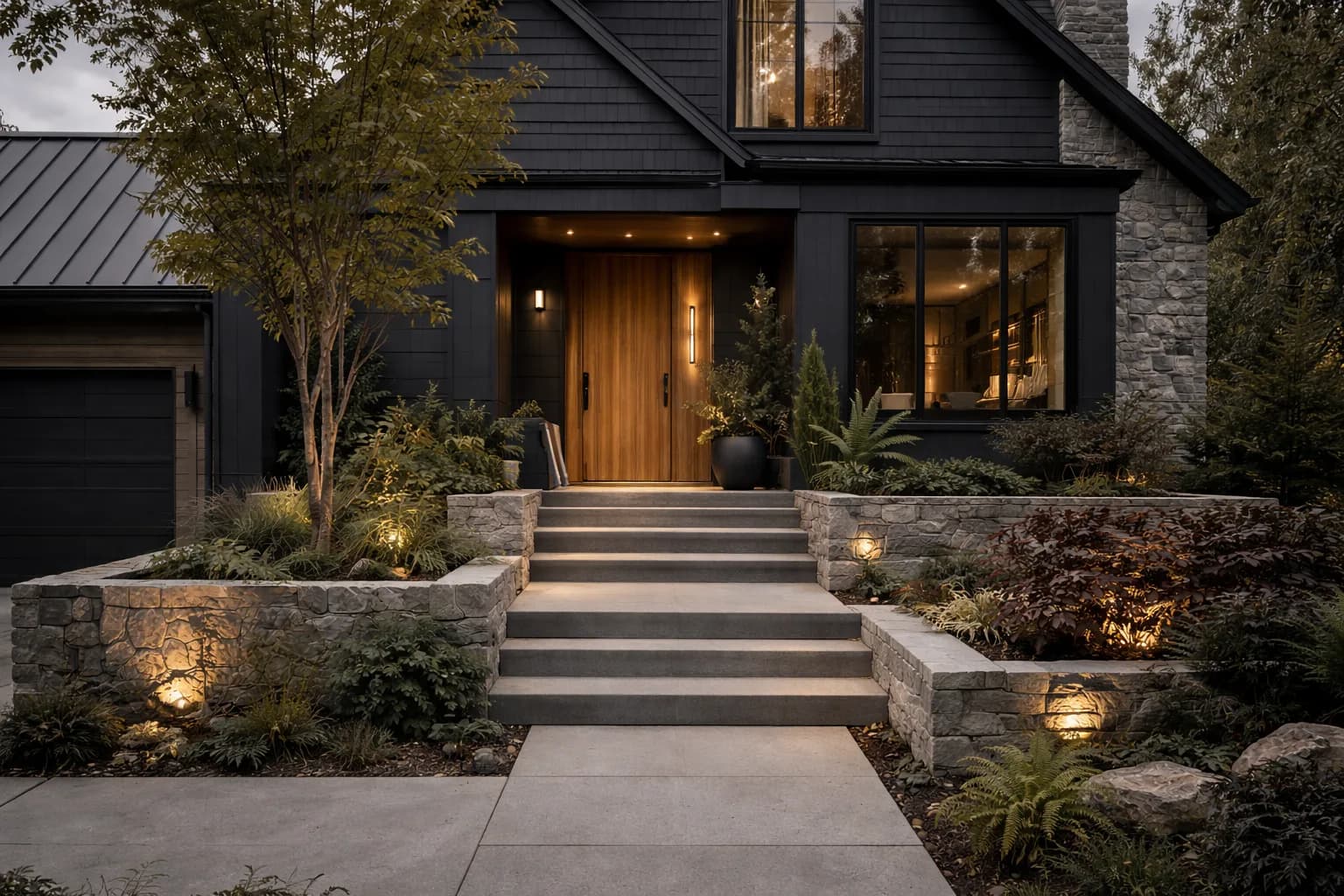Front entry rebuild by CVR Construction in Victoria BC