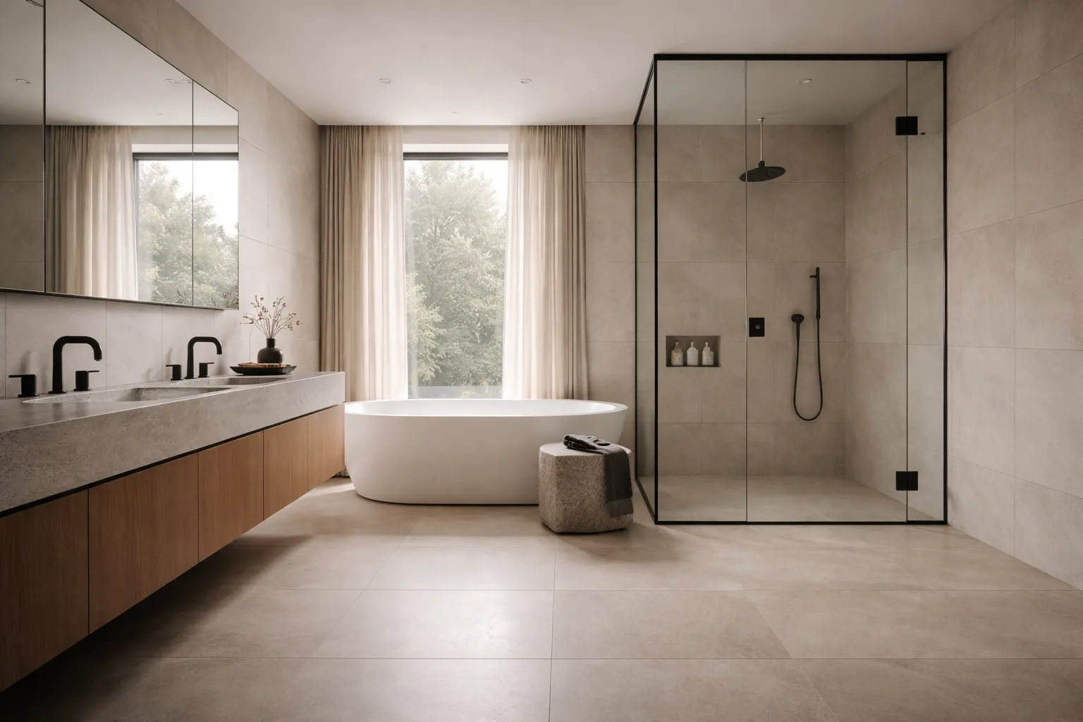 CVR Construction luxury bathroom renovation in Victoria BC