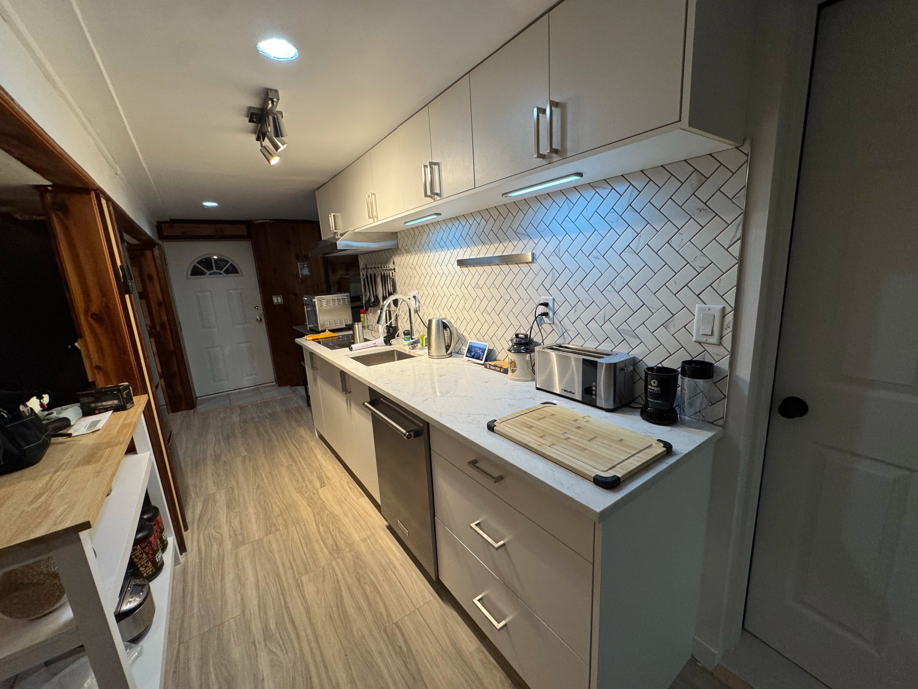 dark gray kitchen and bath by CVR Construction