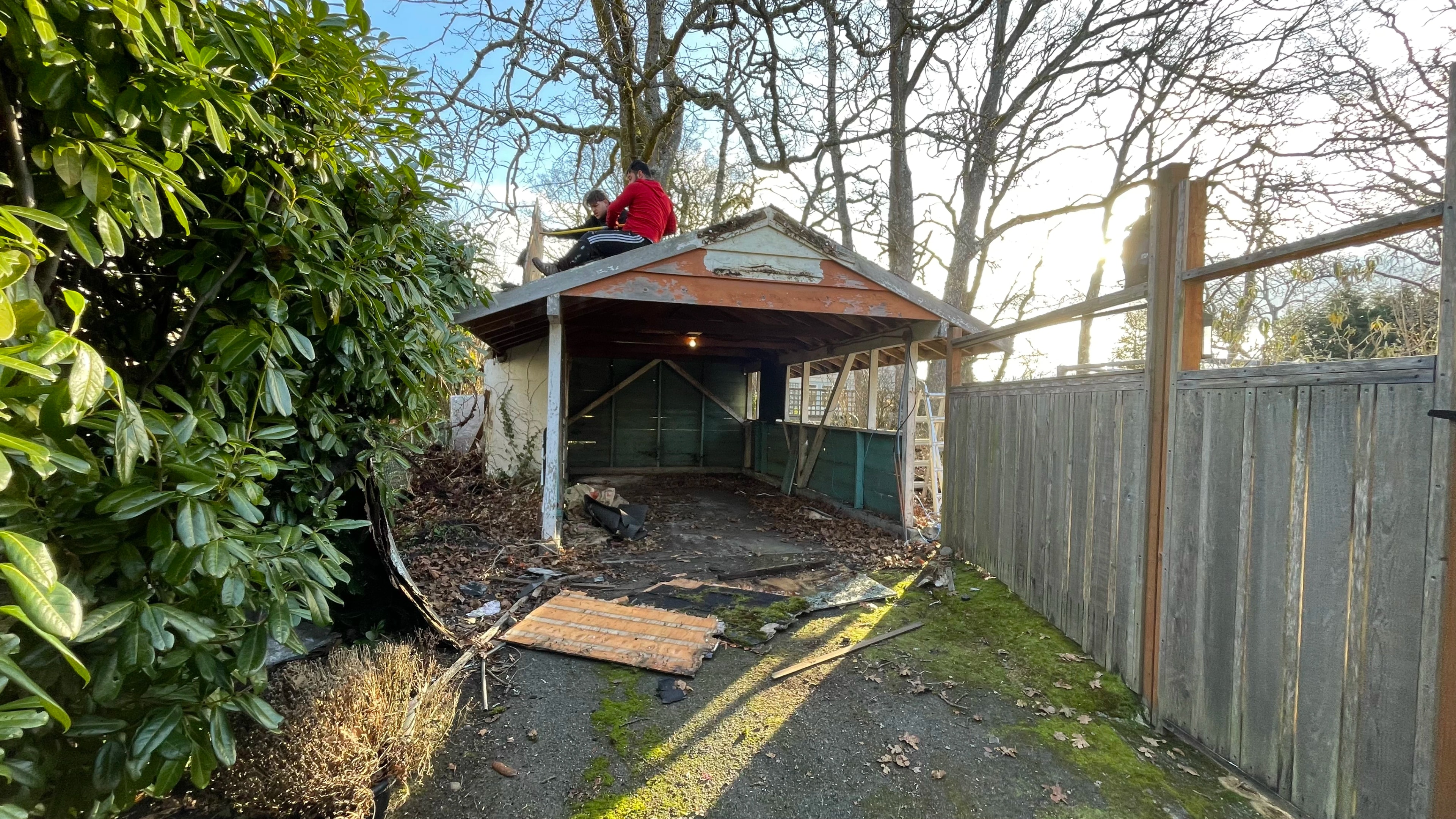 Outbuilding garage conversion before construction