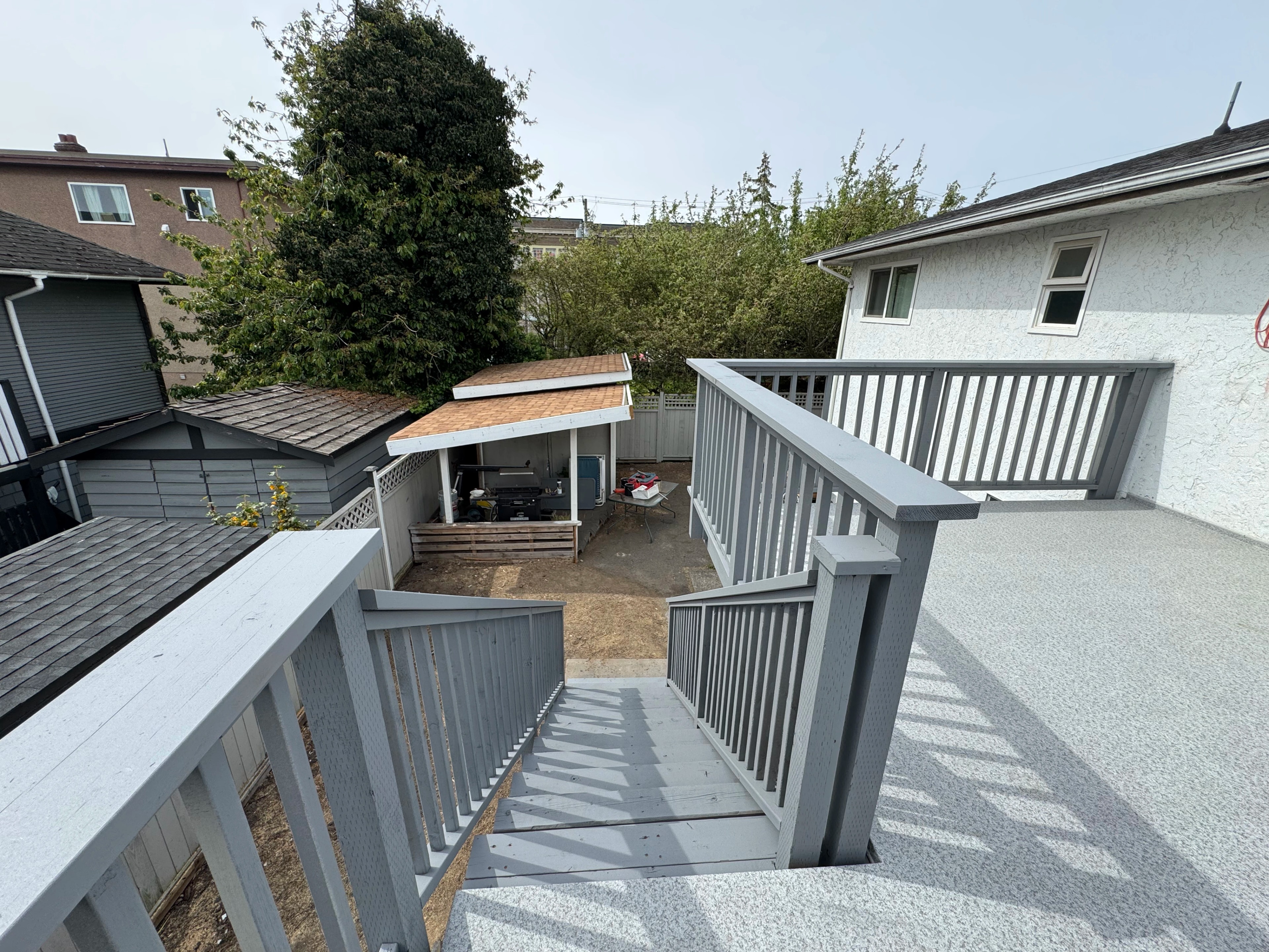 upper deck and stairs by CVR Construction