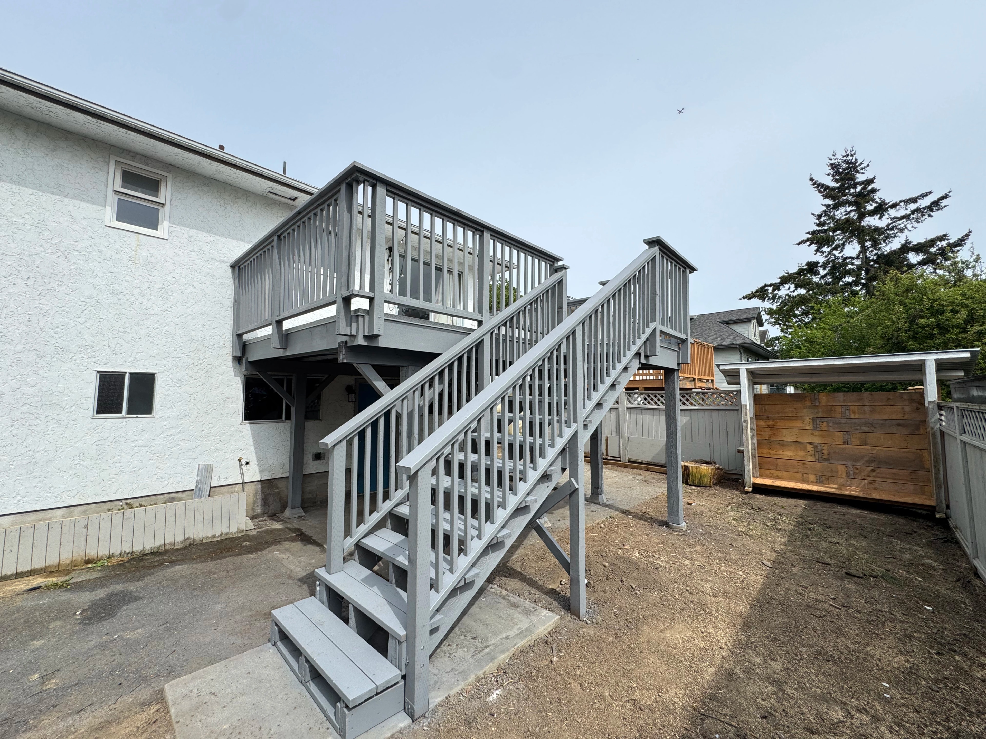 upper deck and stairs by CVR Construction